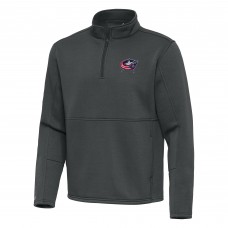 Кофта на короткой молнии Columbus Blue Jackets Antigua Twist - Silver