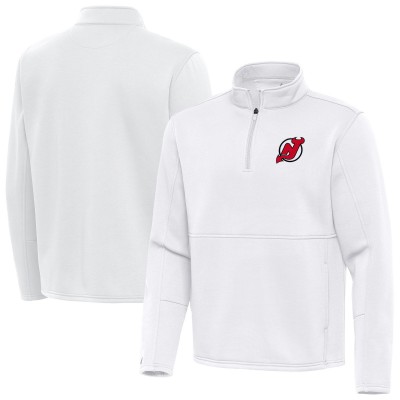 Кофта на короткой молнии New Jersey Devils Antigua White Twist