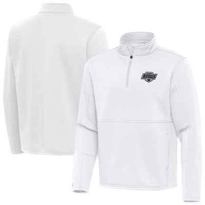 Los Angeles Kings Antigua White Twist Quarter-Zip Pullover Jacket