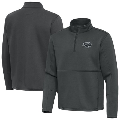 Los Angeles Kings Antigua Silver Twist Quarter-Zip Pullover Jacket