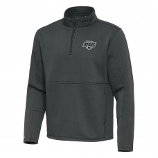 Los Angeles Kings Antigua Silver Twist Quarter-Zip Pullover Jacket