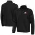 New York Islanders Antigua Black Twist Quarter-Zip Pullover Jacket