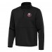 New York Islanders Antigua Black Twist Quarter-Zip Pullover Jacket