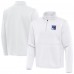 New York Rangers Antigua White Twist Quarter-Zip Pullover Jacket