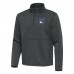 New York Rangers Antigua Pewter Twist Quarter-Zip Pullover Jacket
