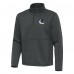 Vancouver Canucks Antigua Pewter Twist Quarter-Zip Pullover Jacket