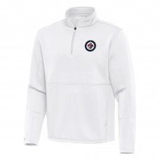 Кофта на короткой молнии Winnipeg Jets Antigua Twist - White