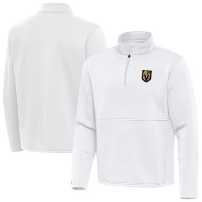 Кофта на короткой молнии Vegas Golden Knights Antigua White Twist