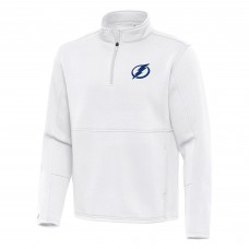 Кофта на короткой молнии Tampa Bay Lightning Antigua White Twist