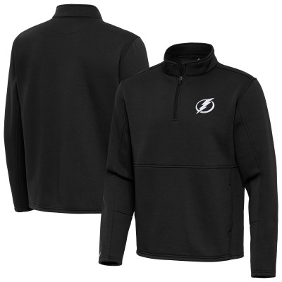 Кофта на короткой молнии Tampa Bay Lightning Antigua Black Twist