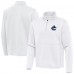 Vancouver Canucks Antigua White Twist Quarter-Zip Pullover Jacket