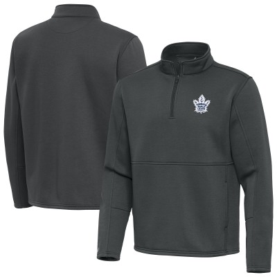 Кофта на короткой молнии Toronto Maple Leafs Antigua Pewter Twist