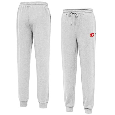 Calgary Flames Antigua Heather Gray Idol Jogger Pants
