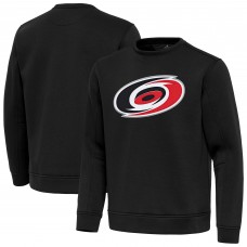 Carolina Hurricanes Antigua Black Relevant Lightweight Pullover Sweatshirt