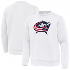 Columbus Blue Jackets Antigua Relevant Lightweight Pullover Sweatshirt - White