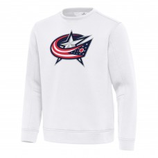Columbus Blue Jackets Antigua Relevant Lightweight Pullover Sweatshirt - White