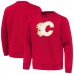 Calgary Flames Antigua Red Relevant Lightweight Pullover Sweatshirt