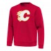 Calgary Flames Antigua Red Relevant Lightweight Pullover Sweatshirt