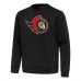 Ottawa Senators Antigua Black Relevant Lightweight Pullover Sweatshirt