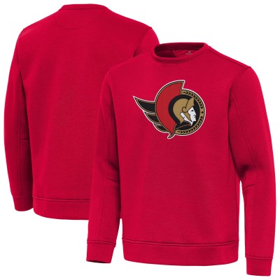 Ottawa Senators Antigua Red Relevant Lightweight Pullover Sweatshirt