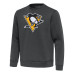 Свитшот Pittsburgh Penguins Antigua Pewter Relevant Lightweight Pullover