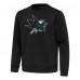 San Jose Sharks Antigua Black Relevant Lightweight Pullover Sweatshirt