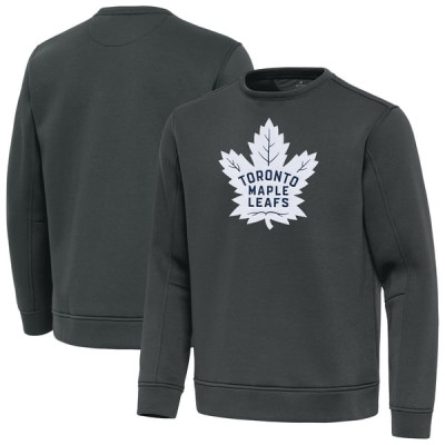 Свитшот Toronto Maple Leafs Antigua Relevant Lightweight Pullover - Pewter
