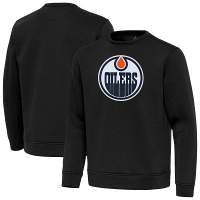 Кофта Edmonton Oilers Antigua Black Relevant Lightweight