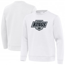 Los Angeles Kings Antigua White Relevant Lightweight Pullover Sweatshirt