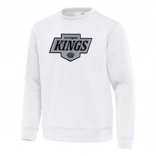 Los Angeles Kings Antigua White Relevant Lightweight Pullover Sweatshirt