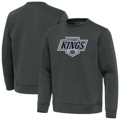 Свитшот Los Angeles Kings Antigua Pewter Relevant Lightweight Pullover