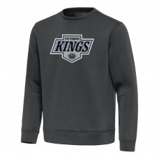 Los Angeles Kings Antigua Pewter Relevant Lightweight Pullover Sweatshirt