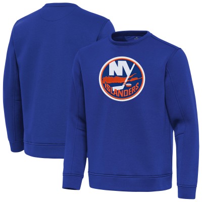 New York Islanders Antigua Royal Relevant Lightweight Pullover Sweatshirt