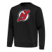Свитшот New Jersey Devils Antigua Black Relevant Lightweight Pullover