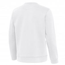 New York Islanders Antigua White Relevant Lightweight Pullover Sweatshirt