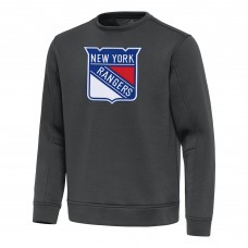 New York Rangers Antigua Pewter Relevant Lightweight Pullover Sweatshirt New York Rangers Antigua Pewter Relevant Lightweight Pullover Sweatshirt