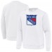 New York Rangers Antigua White Relevant Lightweight Pullover Sweatshirt