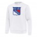 New York Rangers Antigua White Relevant Lightweight Pullover Sweatshirt
