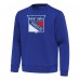New York Rangers Antigua Royal Relevant Lightweight Pullover Sweatshirt