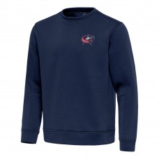 Columbus Blue Jackets Antigua Relevant Lightweight Pullover Sweatshirt - Navy
