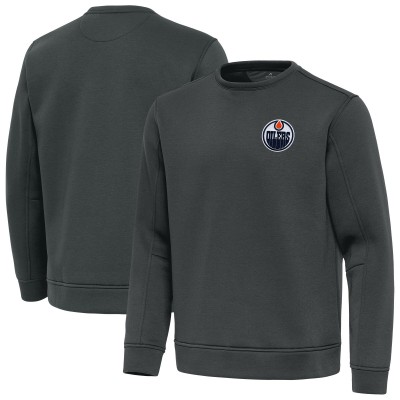 Кофта Edmonton Oilers Antigua Pewter Relevant Lightweight