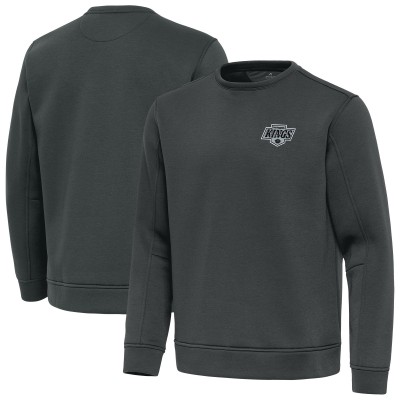 Los Angeles Kings Antigua Pewter Relevant Lightweight Pullover Sweatshirt