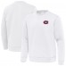 Montreal Canadiens Antigua White Relevant Lightweight Pullover Sweatshirt