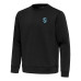 Seattle Kraken Antigua Black Relevant Lightweight Pullover Sweatshirt