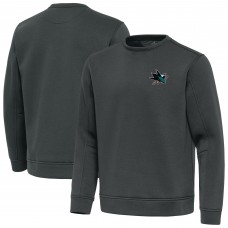 San Jose Sharks Antigua Pewter Relevant Lightweight Pullover Sweatshirt