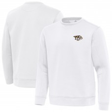 Nashville Predators Antigua White Relevant Lightweight Pullover Sweatshirt