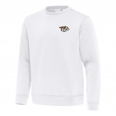 Nashville Predators Antigua White Relevant Lightweight Pullover Sweatshirt