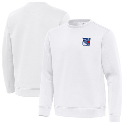 Свитшот New York Rangers Antigua White Relevant Lightweight Pullover