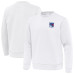 Свитшот New York Rangers Antigua White Relevant Lightweight Pullover