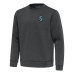 Seattle Kraken Antigua Pewter Relevant Lightweight Pullover Sweatshirt